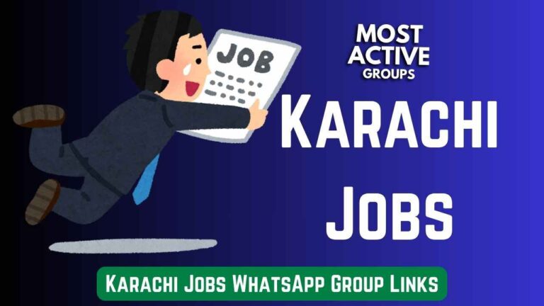 Karachi Jobs WhatsApp Group Links