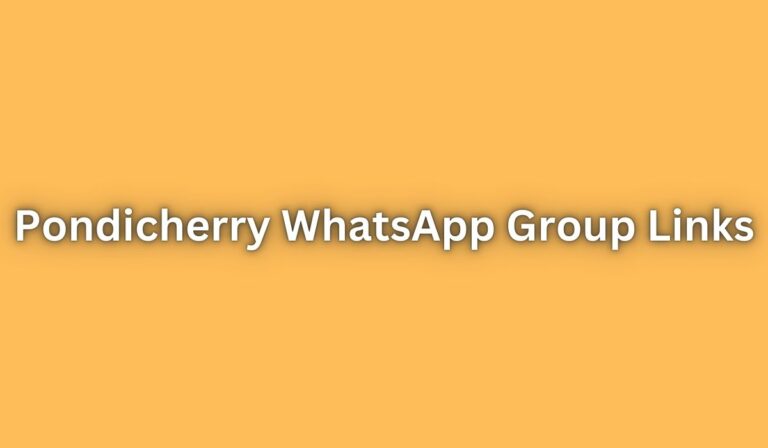Pondicherry WhatsApp Group Links