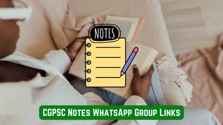CGPSC Notes WhatsApp Group Links
