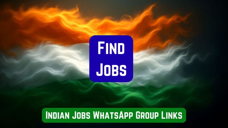 Indian Jobs WhatsApp Group Links