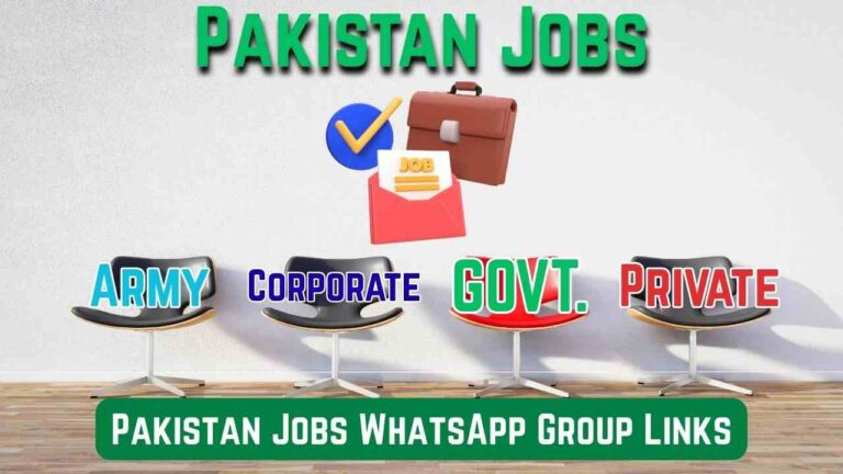 Pakistan Jobs WhatsApp Group Links