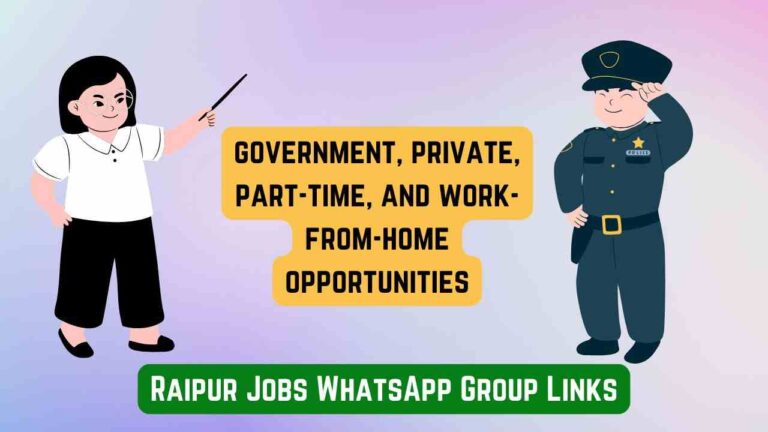 Raipur Jobs WhatsApp Group Links