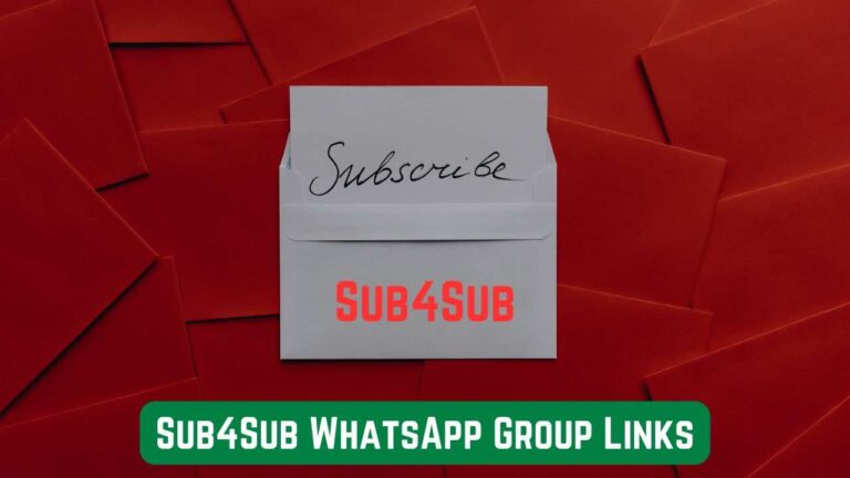 Sub4Sub WhatsApp Group Links