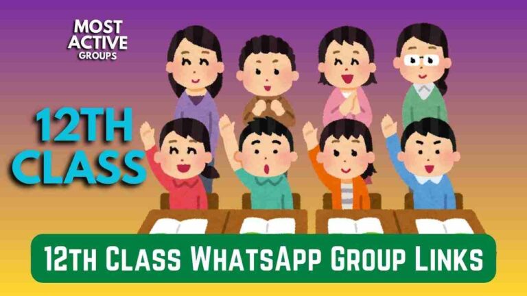 12th Class WhatsApp Group Links