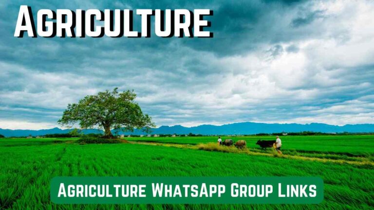 Agriculture WhatsApp Group Links