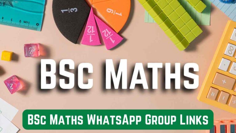 BSc Maths WhatsApp Group Links