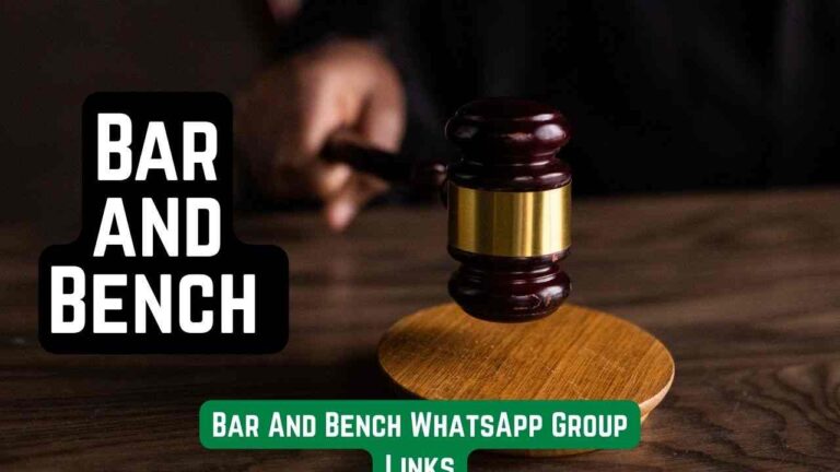 Bar And Bench WhatsApp Group Links