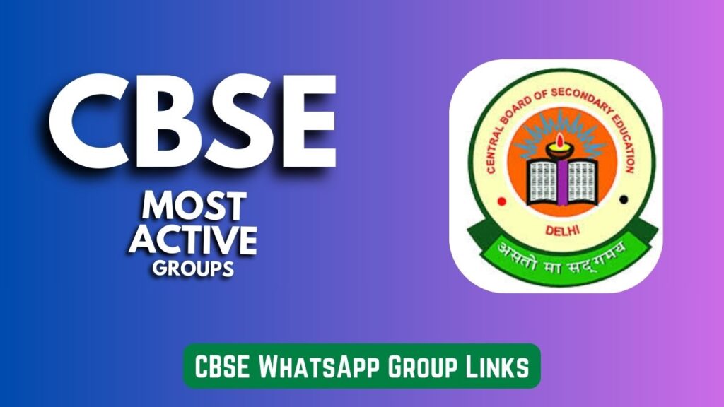 CBSE WhatsApp Group Links