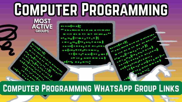Computer Programming WhatsApp Group Links