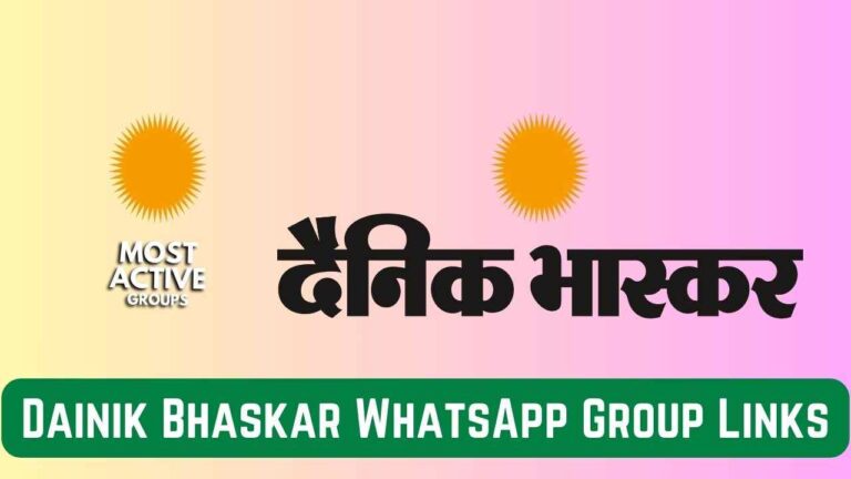 Dainik Bhaskar WhatsApp Group Links