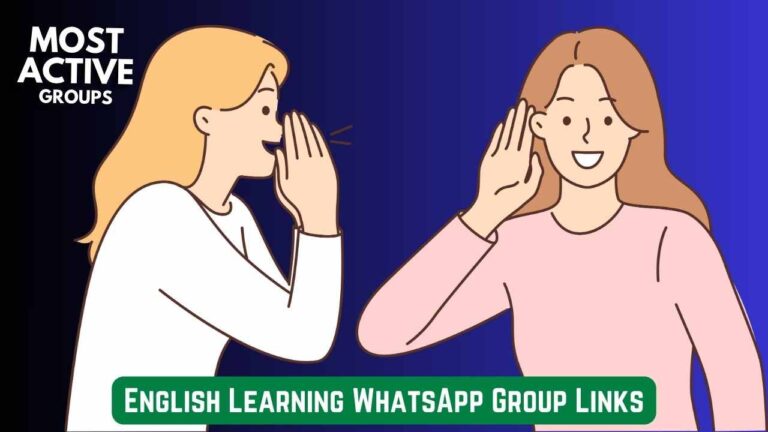 English Learning WhatsApp Group Links