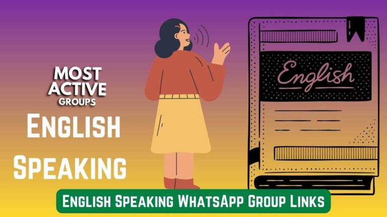 English Speaking WhatsApp Group Links